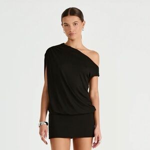 Charcoal clothing embry minidress black